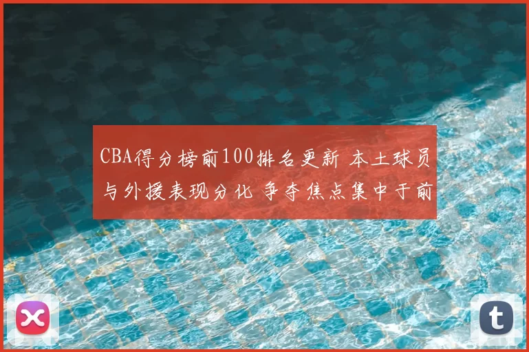 CBA得分榜前100排名更新 本土球员与外援表现分化 争夺焦点集中于前列变动